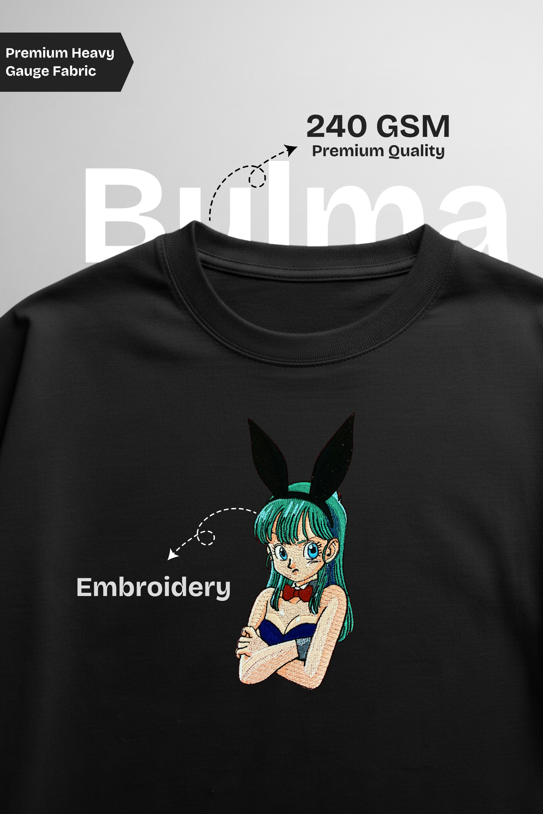 Bulma Embroidered Oversized T-Shirt