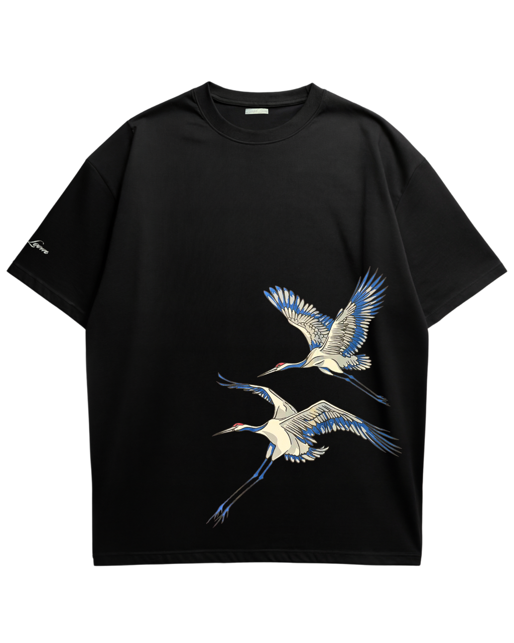 Soaring Cranes Oversized Tee