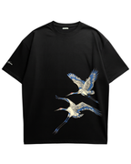 Soaring Cranes Oversized Tee