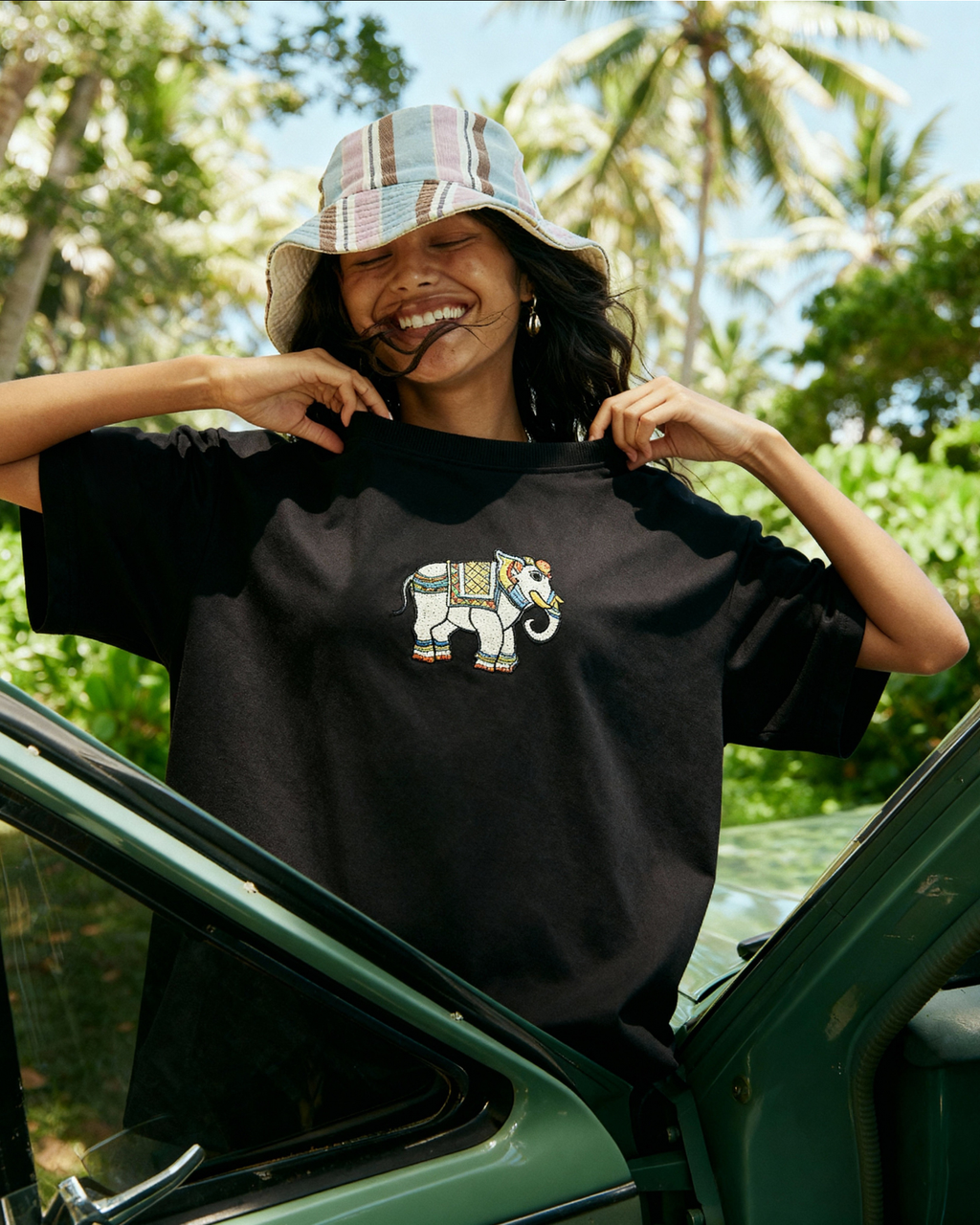 Majestic Elephant Oversized Tee