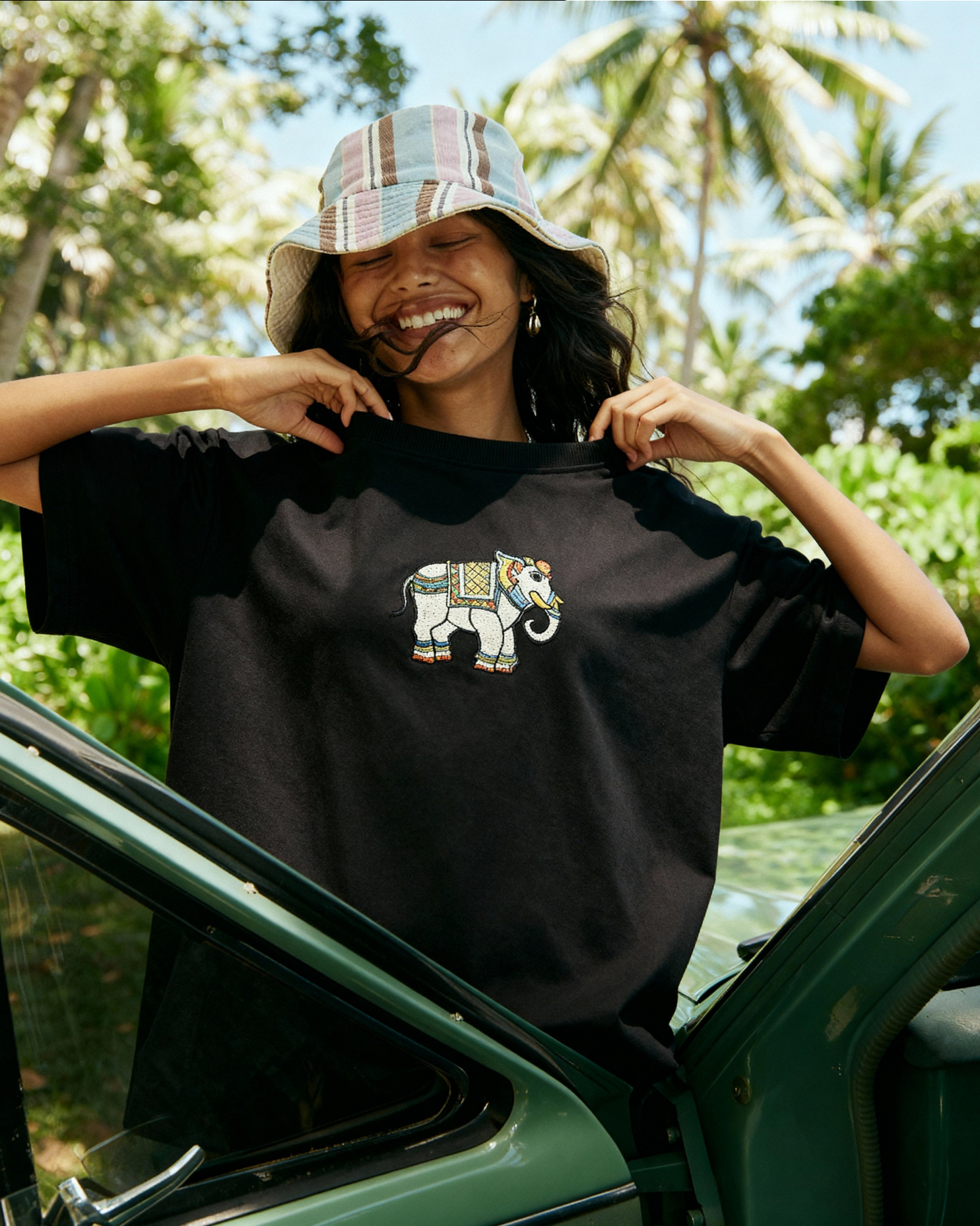 Majestic Elephant Oversized Tee