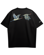 Soaring Cranes Oversized Tee