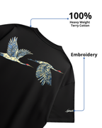 Soaring Cranes Oversized Tee