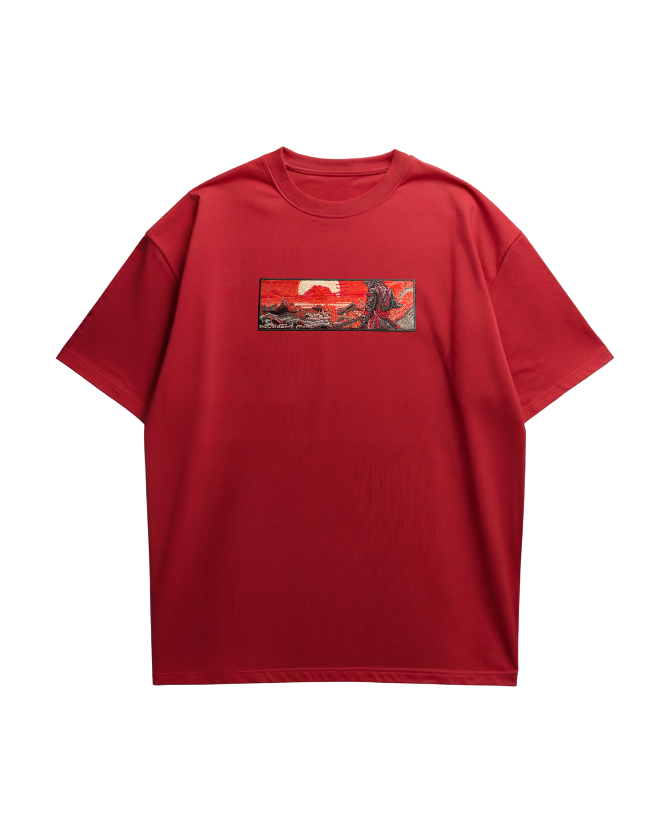 Samurai Embroidered Oversized T-Shirt