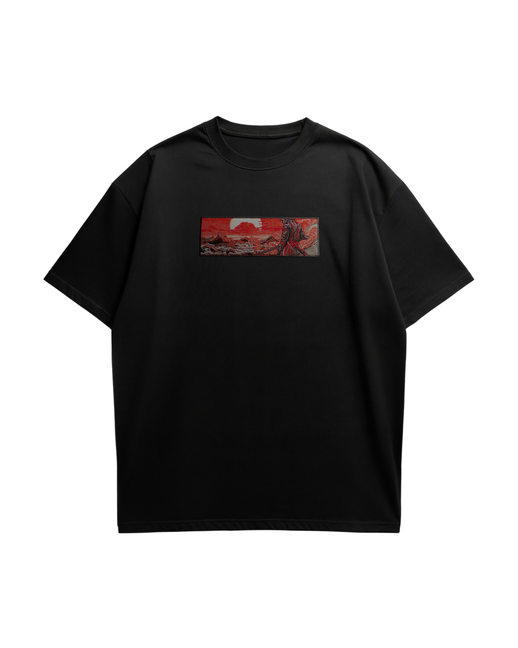 Samurai Embroidered Oversized T-Shirt