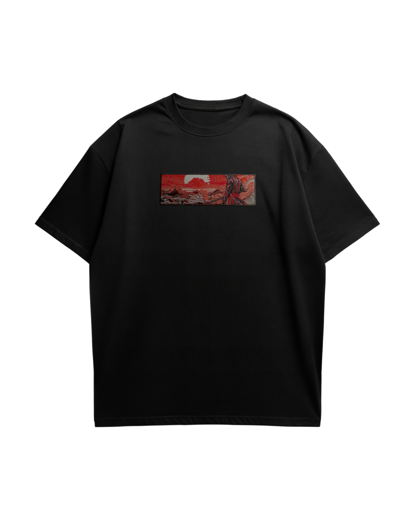 Samurai Embroidered Oversized T-Shirt
