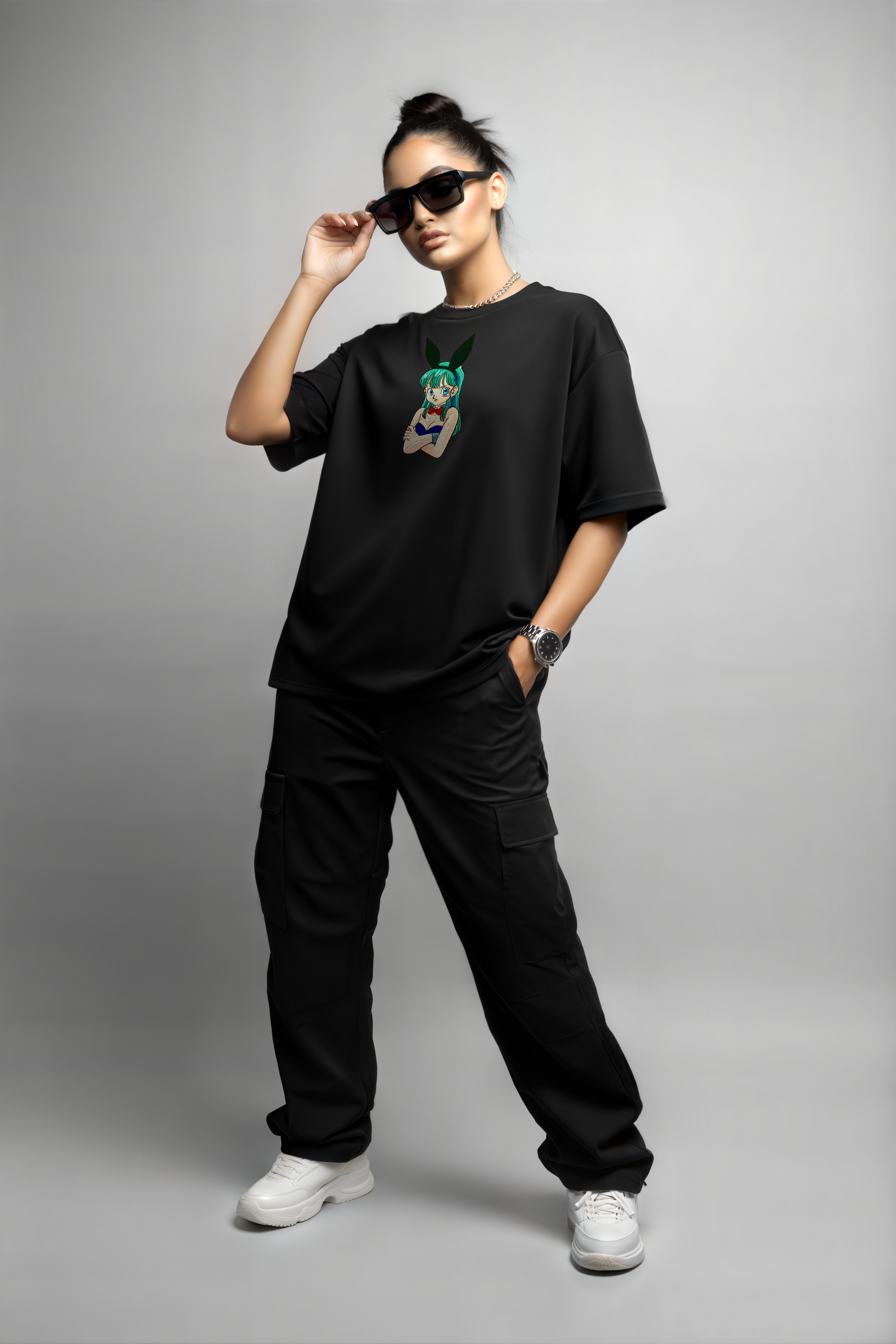 Bulma Embroidered Oversized T-Shirt