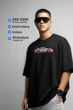 Porsche Embroidered Oversized T-Shirt