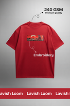 Samurai Embroidered Oversized T-Shirt