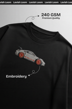 Porsche Embroidered Oversized T-Shirt