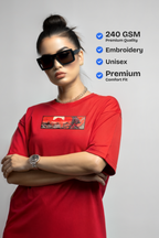 Samurai Embroidered Oversized T-Shirt