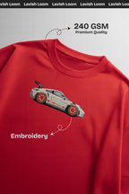 Porsche Embroidered Oversized T-Shirt