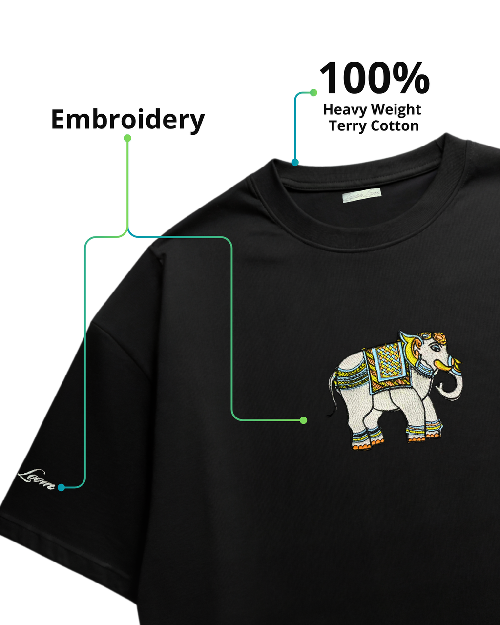 Majestic Elephant Oversized Tee