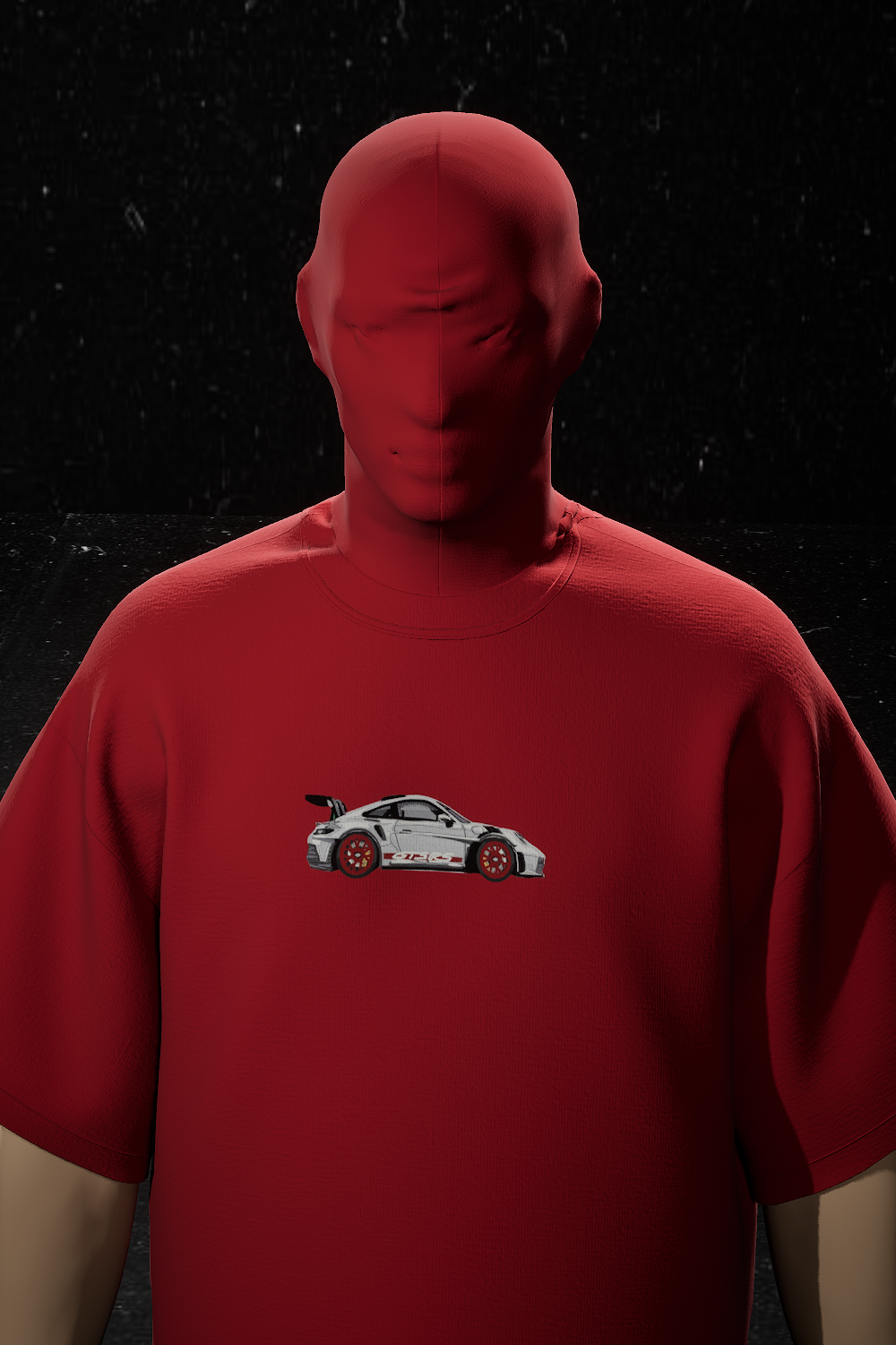Porsche Embroidered Oversized T-Shirt