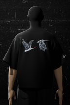 Soaring Cranes Oversized Tee