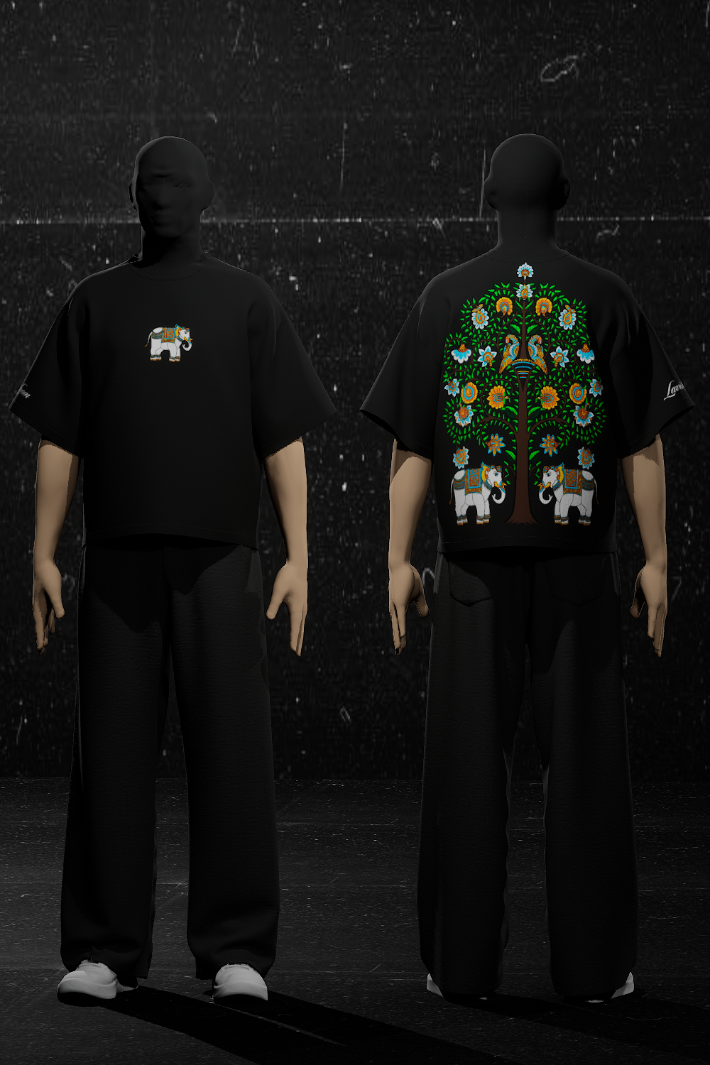 Majestic Elephant Oversized Tee